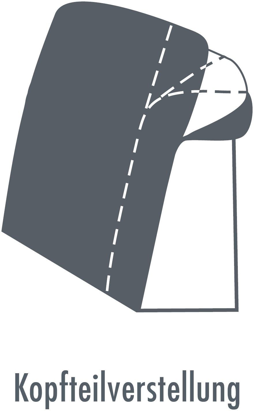 Die PlanBar Ecksofa Bettfunktion mit optional Schubkasten und Kopfteilverstellung, MP-IN11010, ecru/slate
