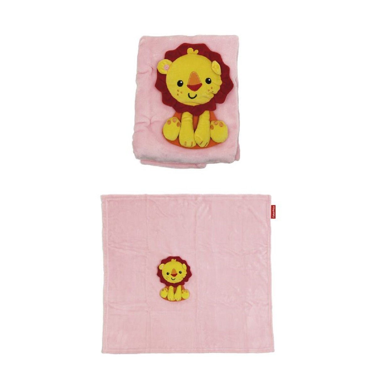 Babydecke Mikrofaser für ultimativen Komfort und Geborgenheit 80cm x 80cm, Fisher-Price®