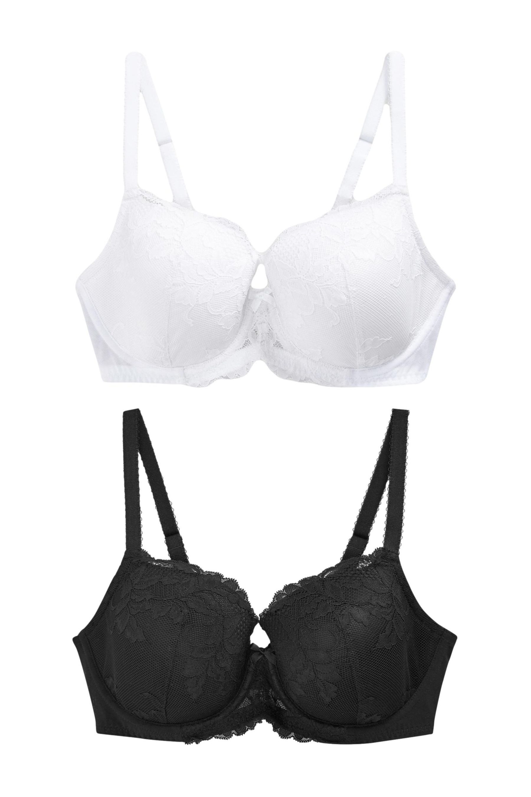 Next Balconette-BH 2 x Balconette-Spitzen-BHs, DD+ (2-tlg)