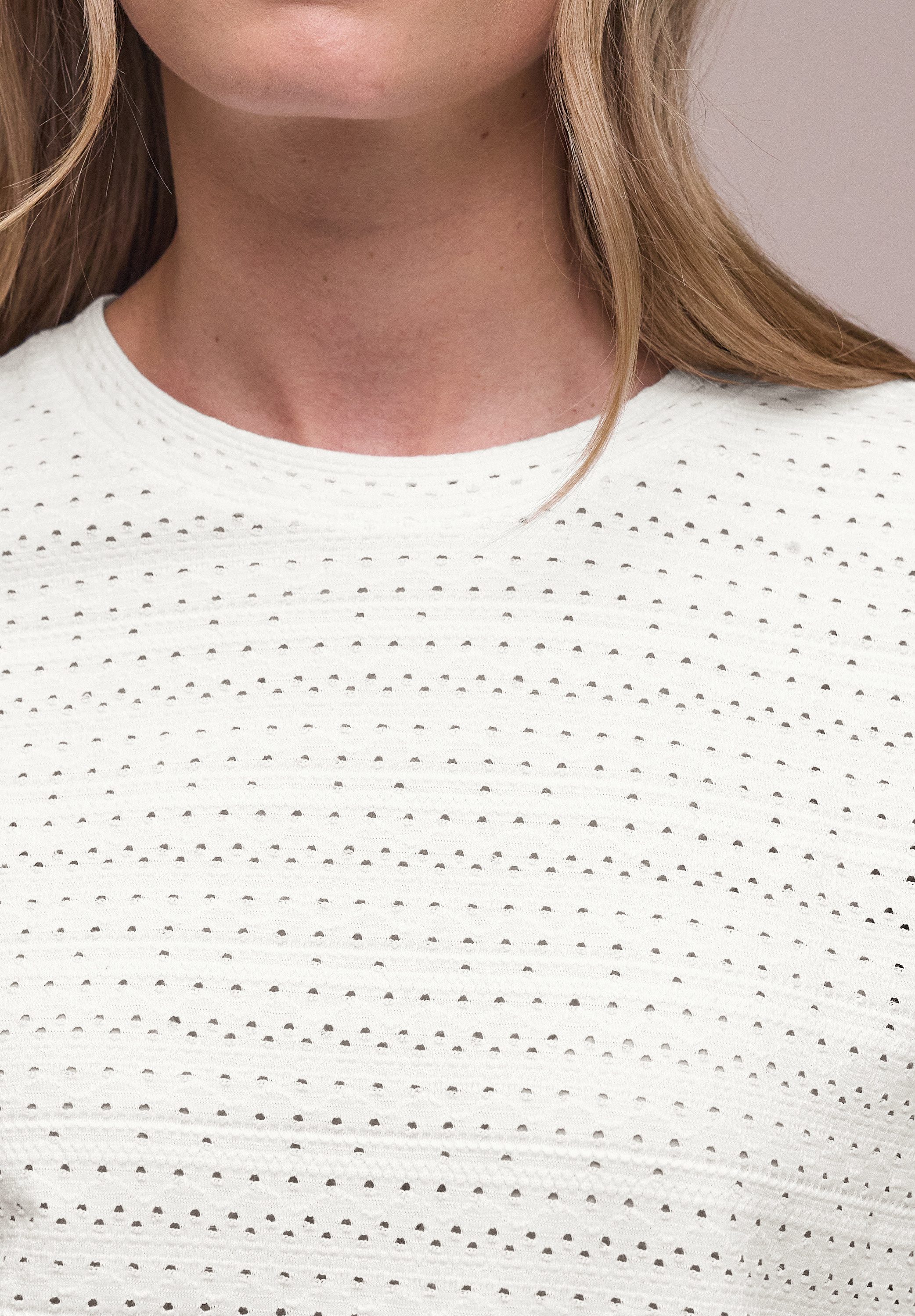 STREET ONE Kurzarmshirt mit Rundhals aus Spitze günstig online kaufen