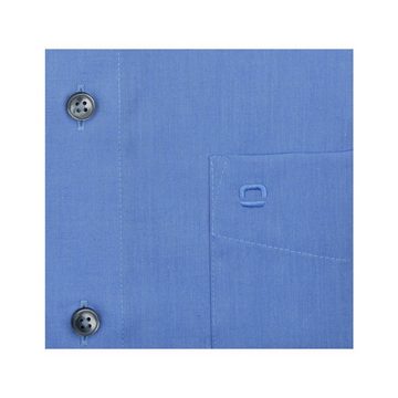 OLYMP Langarmhemd blau Modern fit (1-tlg)