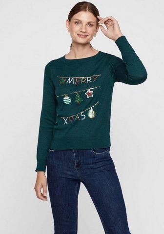 VERO MODA Пуловер с круглым вырезом »MERRY...