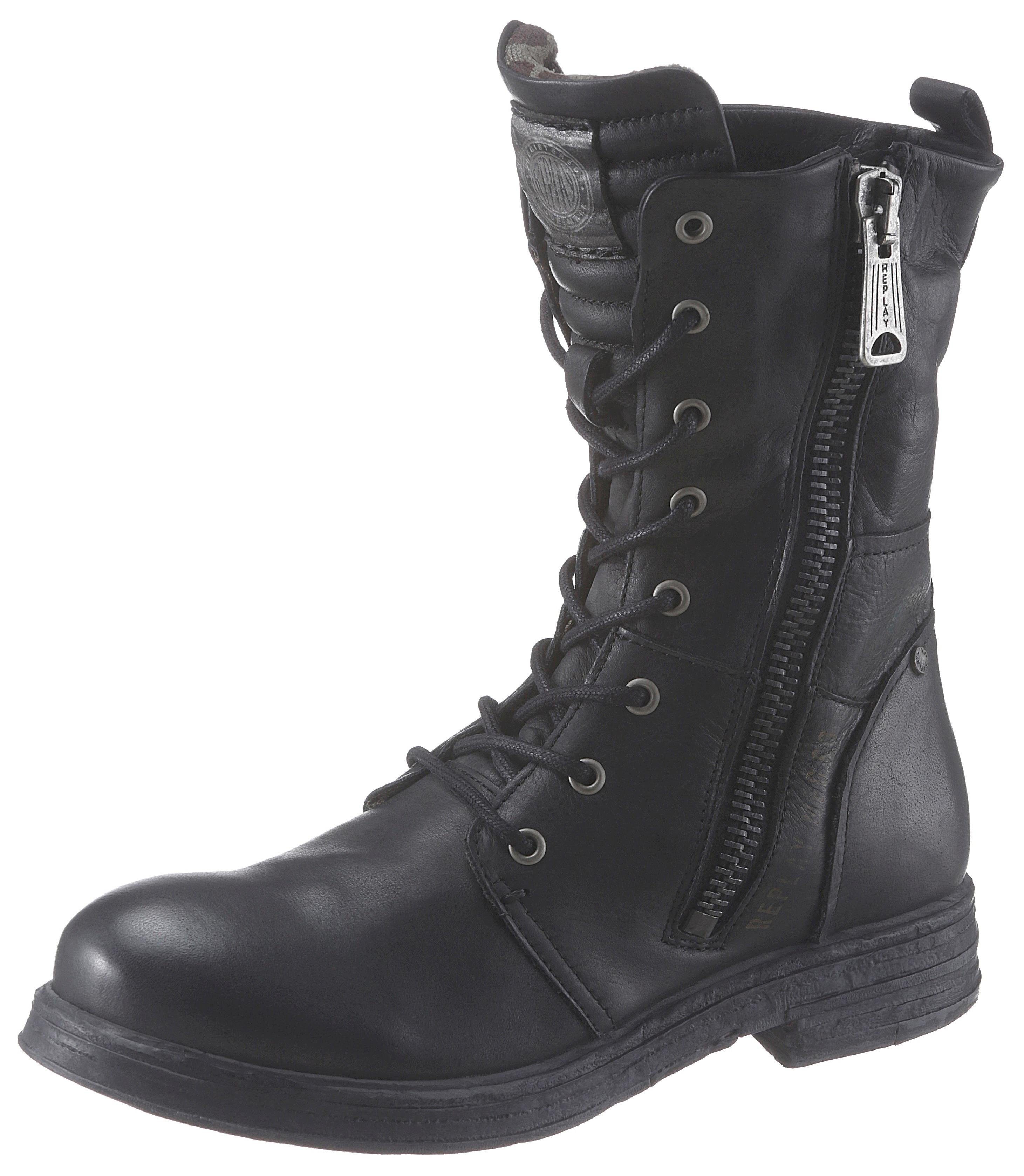 biker boots replay