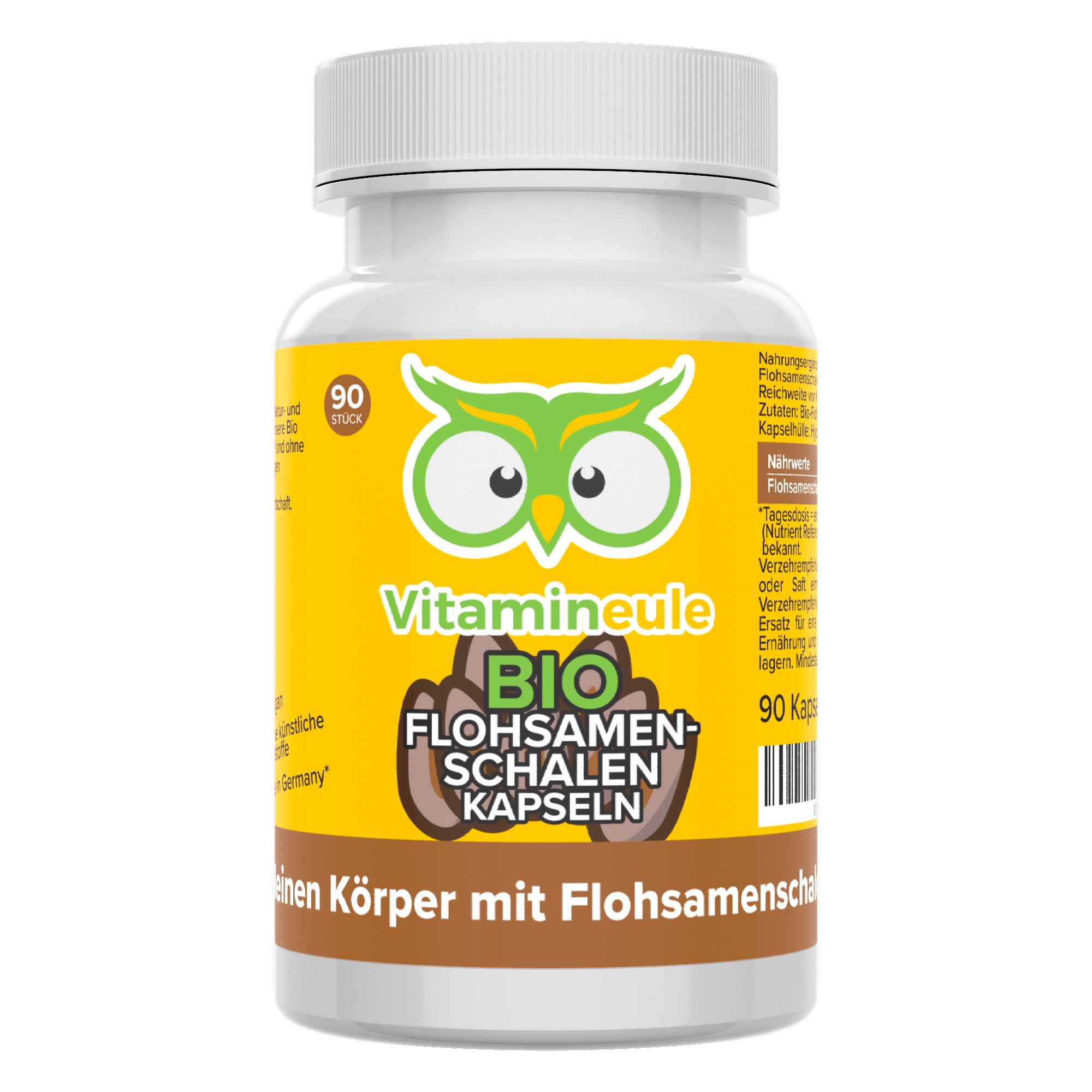 Bio Flohsamenschalen Kapseln - 500 mg - Kapsel