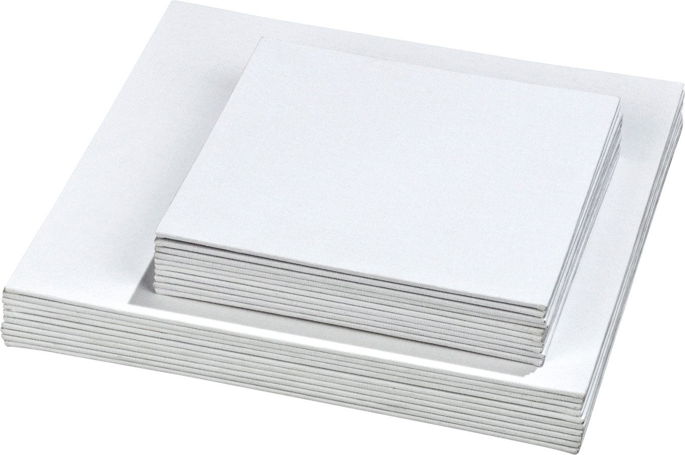 Betzold Leinwand Pappleinwände, quadratisch, 10 Stück