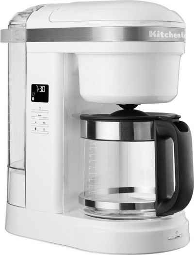 KitchenAid Filterkaffeemaschine 5KCM1208EWH WEISS, 1,7l Kaffeekanne, CLASSIC Drip-Kaffeemaschine mit spiralförmigem Wasserauslass