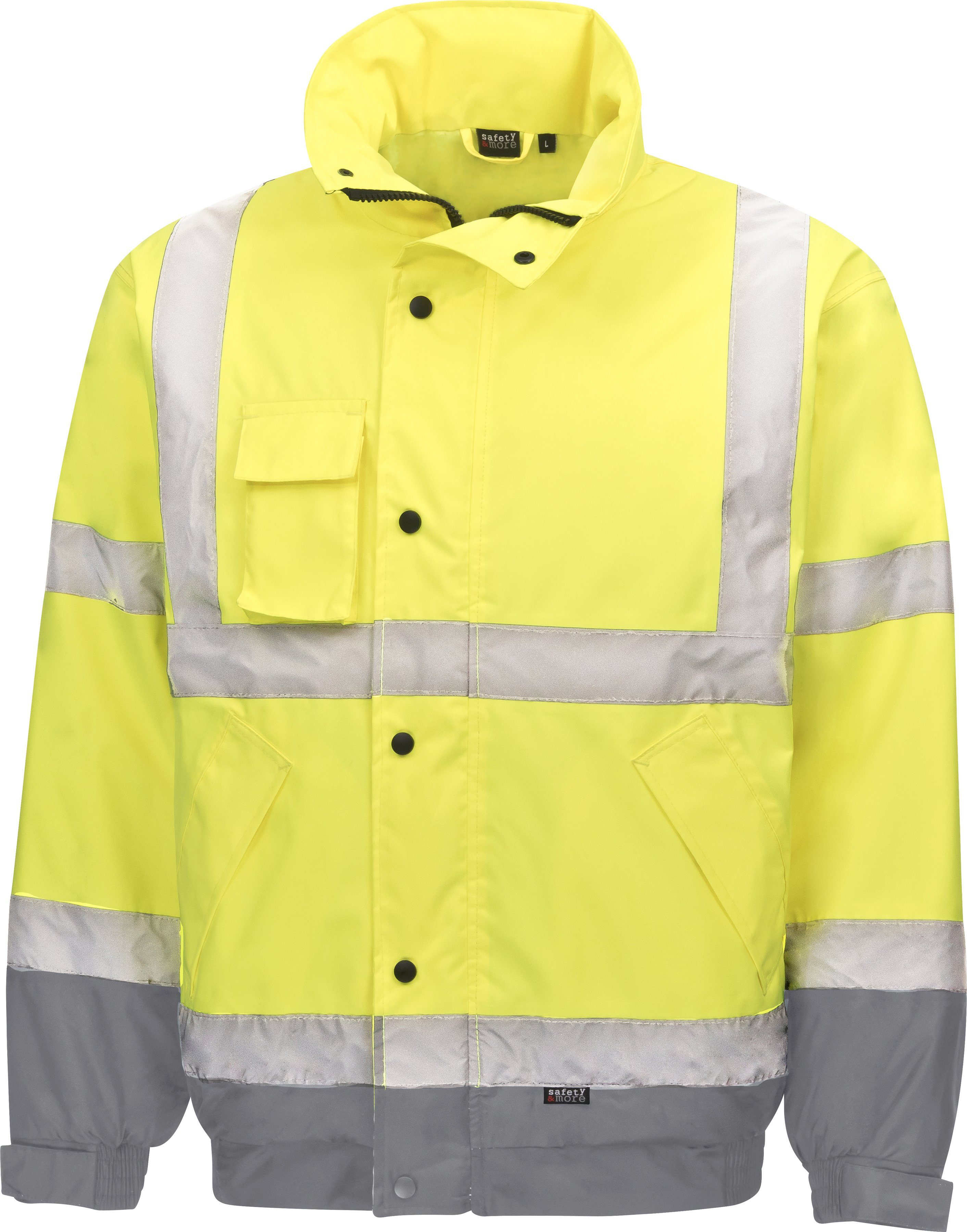 safety& more Arbeitsjacke mit 3 Taschen