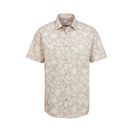 Beachtime Hawaiihemd - Kurzarmhemd mit sommerlichem Palmen Druck, Kurzarm, Freizeithemd mit Palmenprint, reine Baumwolle