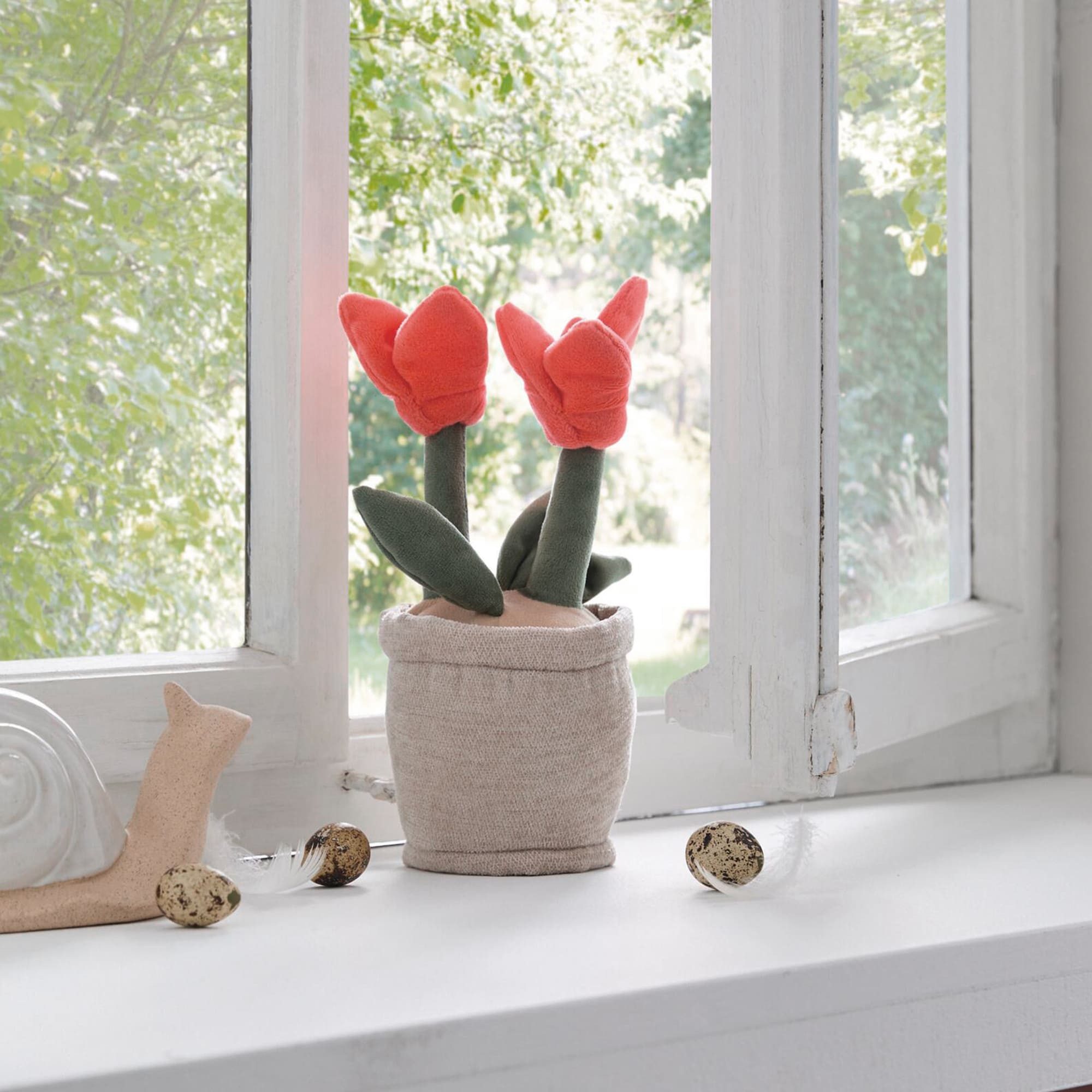 Dekoleidenschaft Türstopper "Tulpen" 20 cm hoch, Fensterstopper, Türfeststeller, Boden Türpuffer – Bild 4 von 5