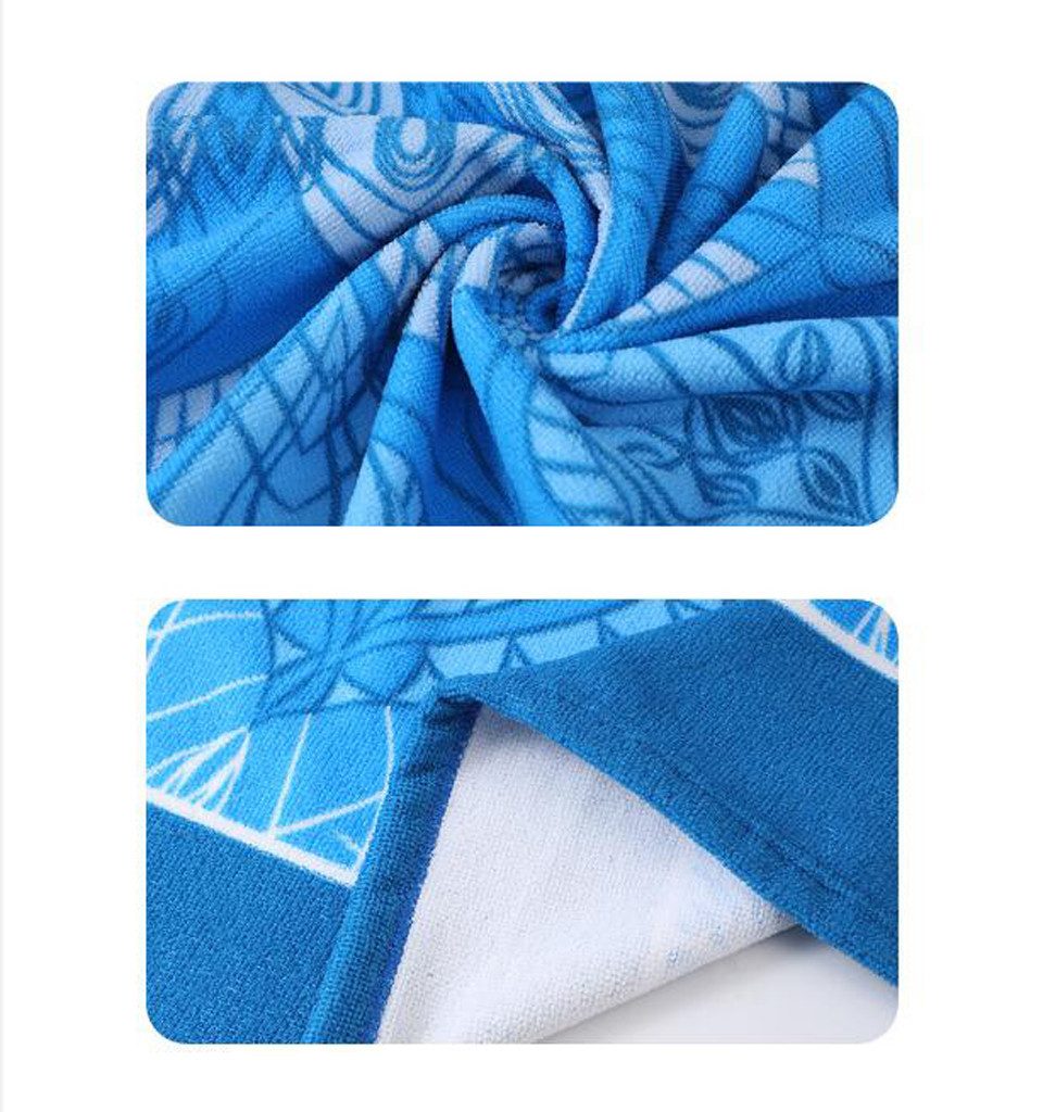 nsihing Strandtuch 70x140 cm Strandlaken Strandhandtuch Mikrofaser Schnelltrocknend, (1-St), Leichtes, Sandfrei, Badetuch für Strand Schwimmen Sauna Camping – Bild 3 von 4