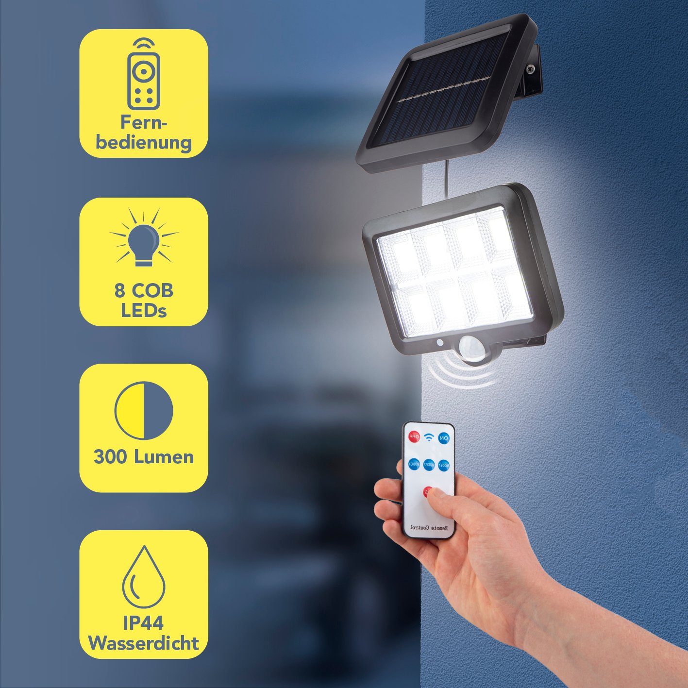EASYmaxx Bewegungsmelder Solar-Strahler