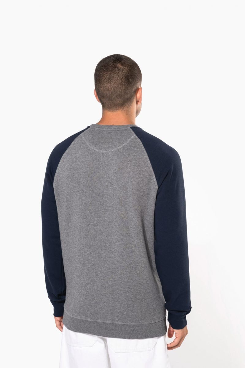 Kariban Sweatshirt Zweifarbiges Herren-Sweatshirt French Terry günstig online kaufen