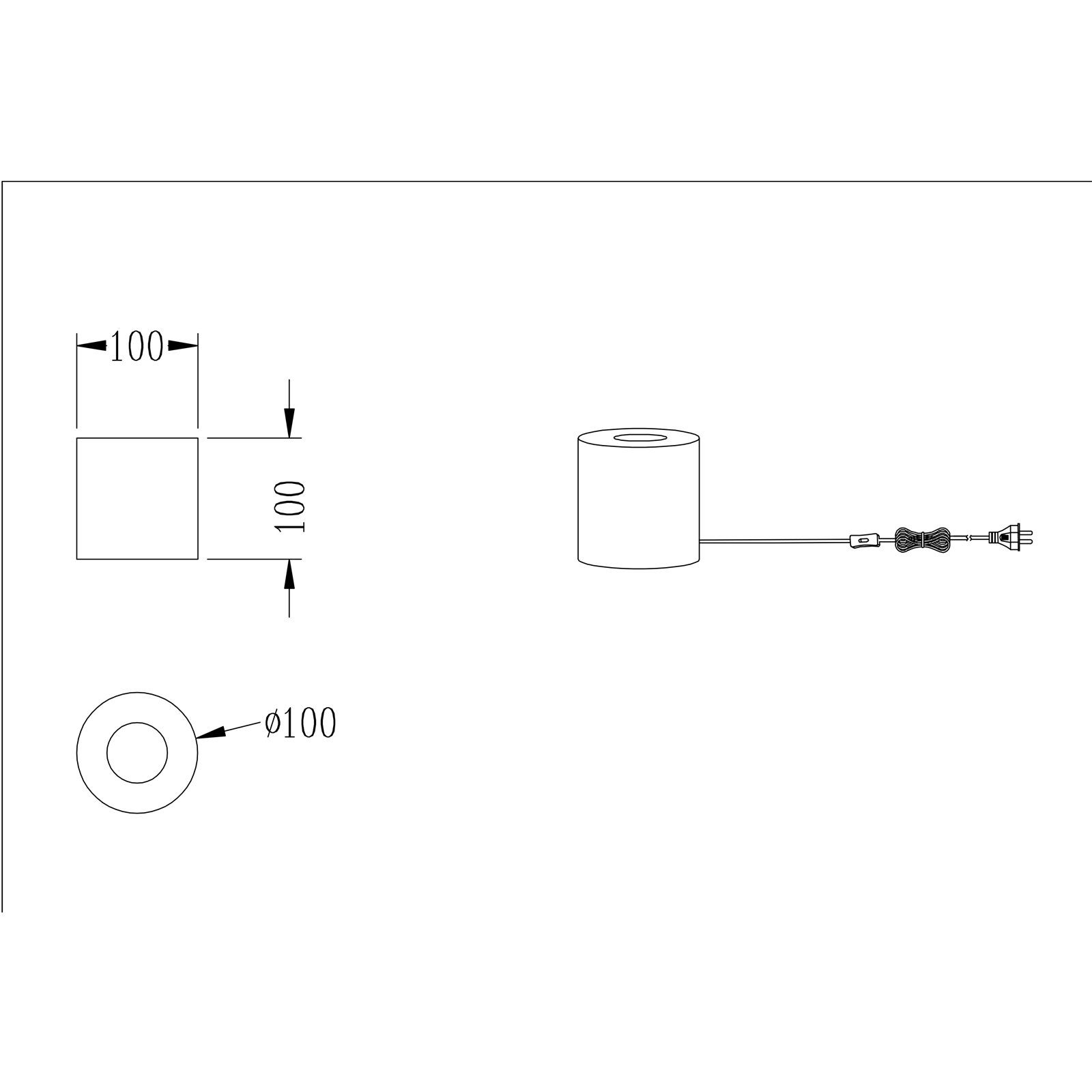 NOWA Tischleuchte Tischlampe Tischleuchte Leuchtmittel, TRONCO, bmf-versand ohne