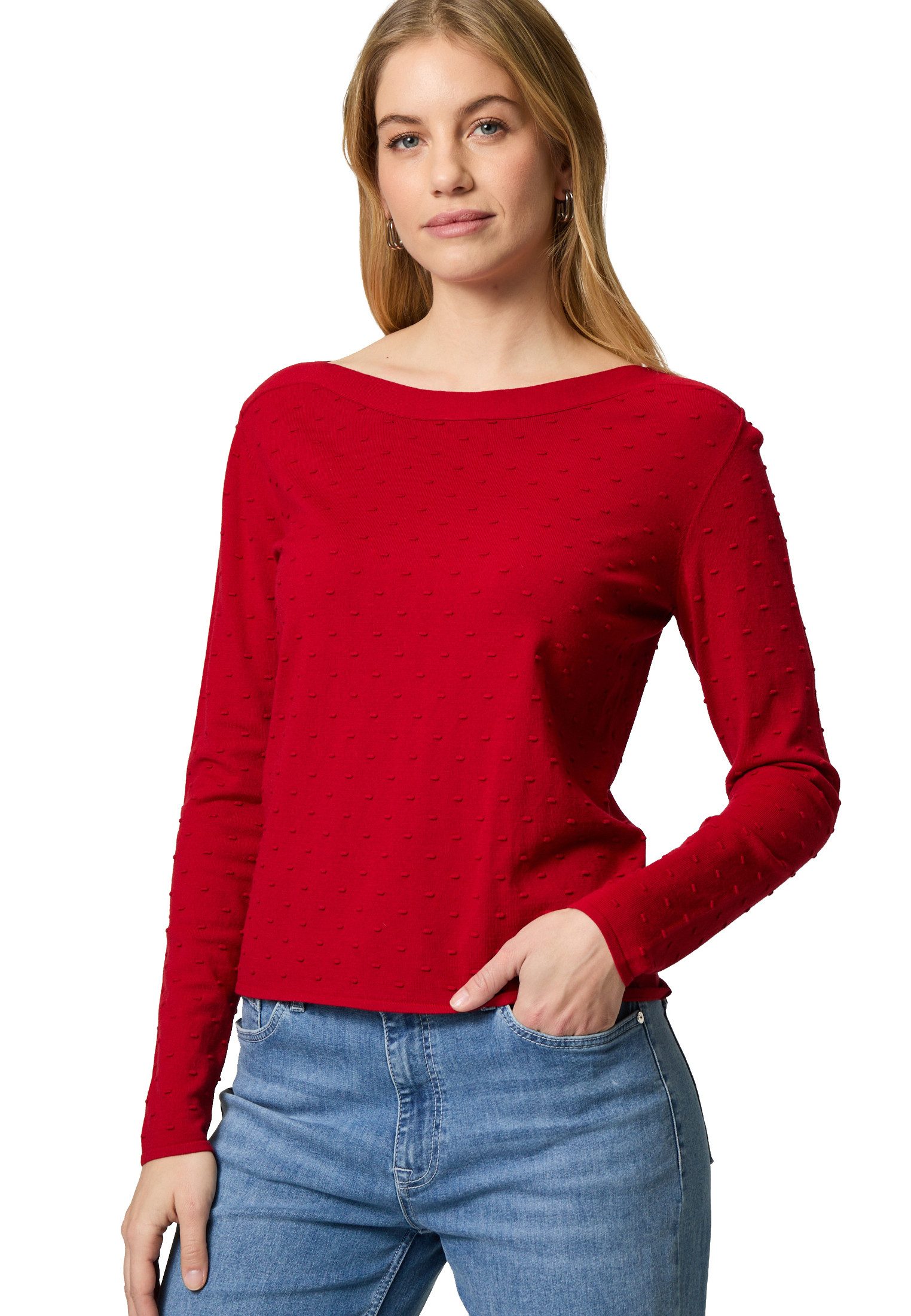 Strickpullover zero Pullover mit Punktstickerei