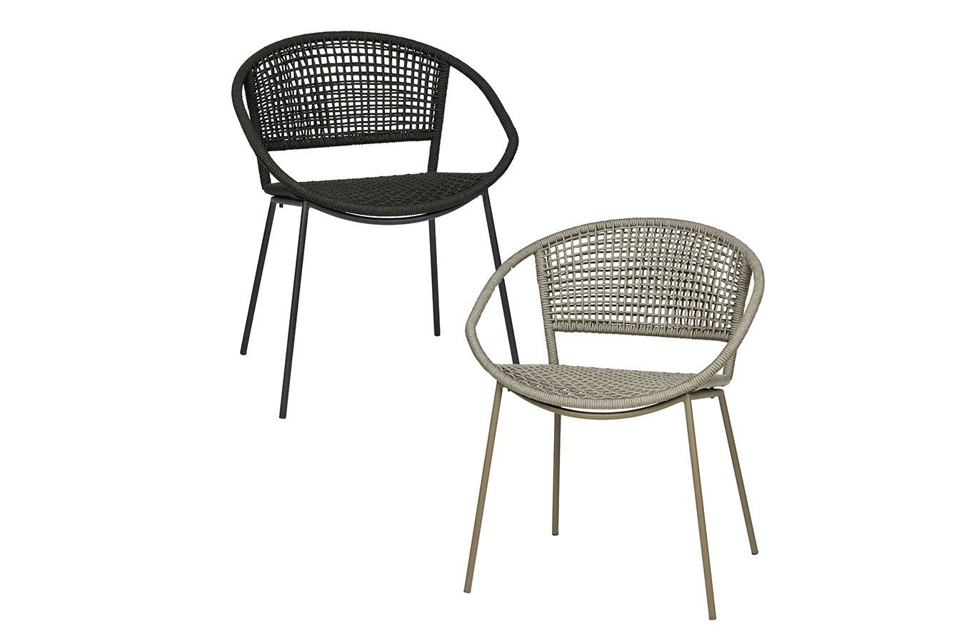 Lambert Armlehnstuhl Outdoorstuhl Lario Rattan schwarz