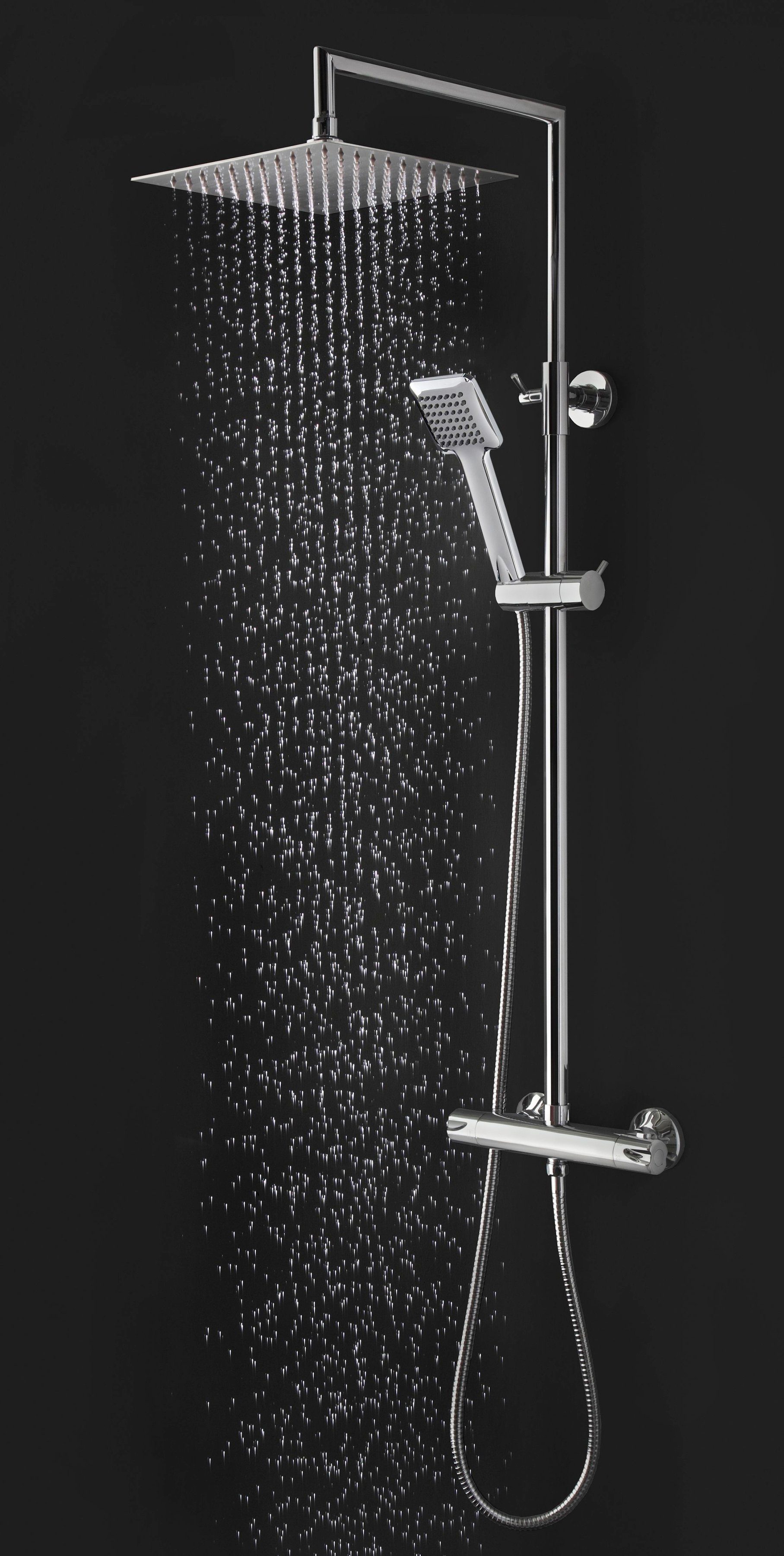 welltime Stangenbrause-Set Raindrop, Höhe 83 cm, 1 Strahlart(en), Überkopfb günstig online kaufen