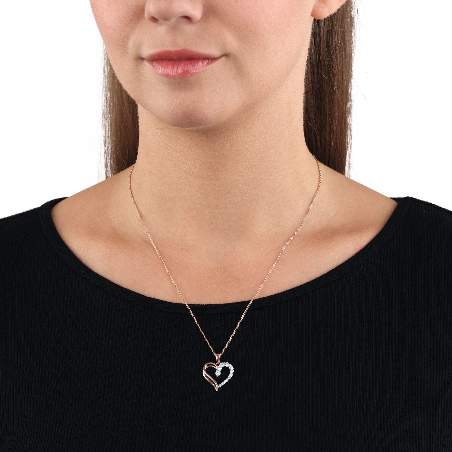 Amor Silberkette Amor Kette mit Anhänger (Kette mit Anhänger, 2-tlg., Kette günstig online kaufen