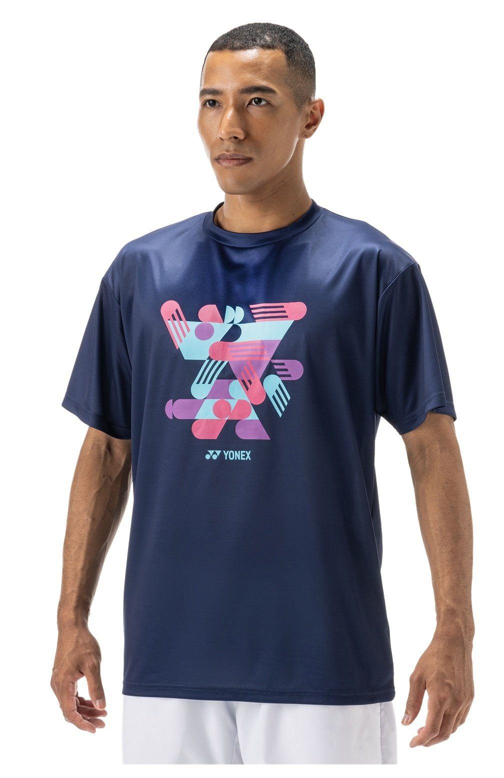 Yonex T-Shirt Graphic Practice YM0043 (100% Polyester) 2025 indigo marineblau Herren