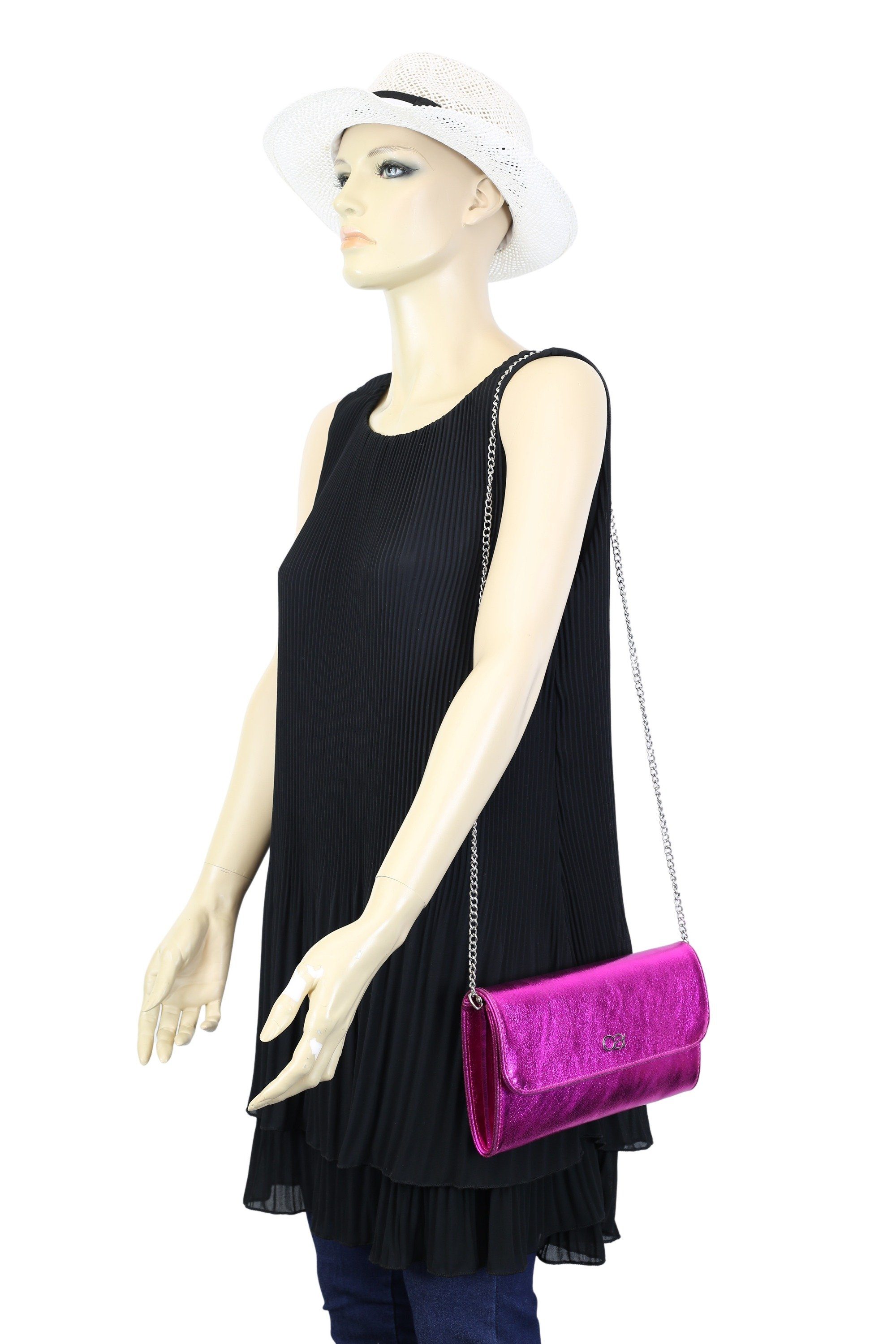 COLLEZIONE ALESSANDRO Clutch Eleganz, aus Leder, mit separaten Fächern