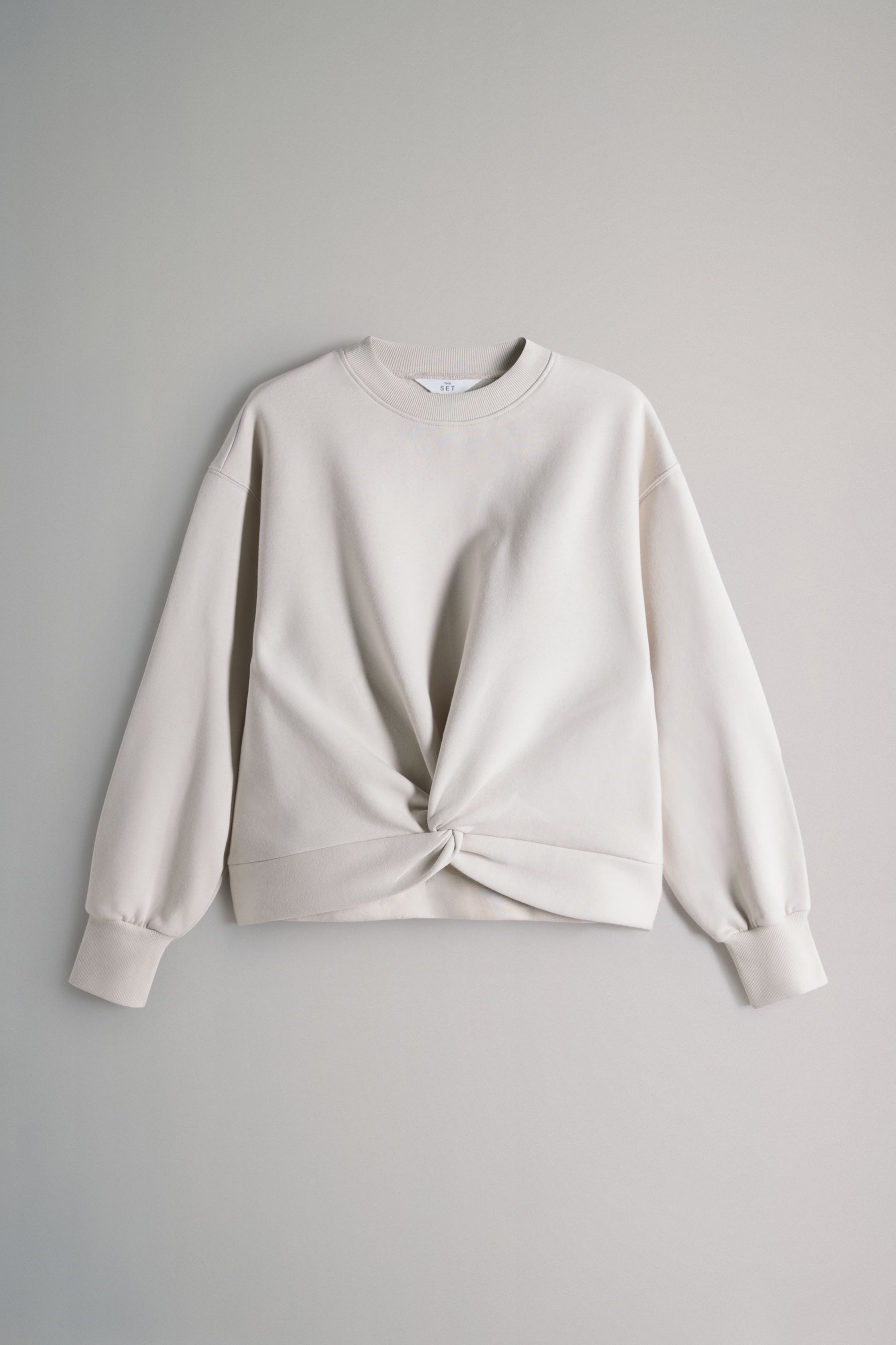 The Set Sweater The Set Sweatshirts mit Knotendetail, 2er-Pack (2-tlg) günstig online kaufen