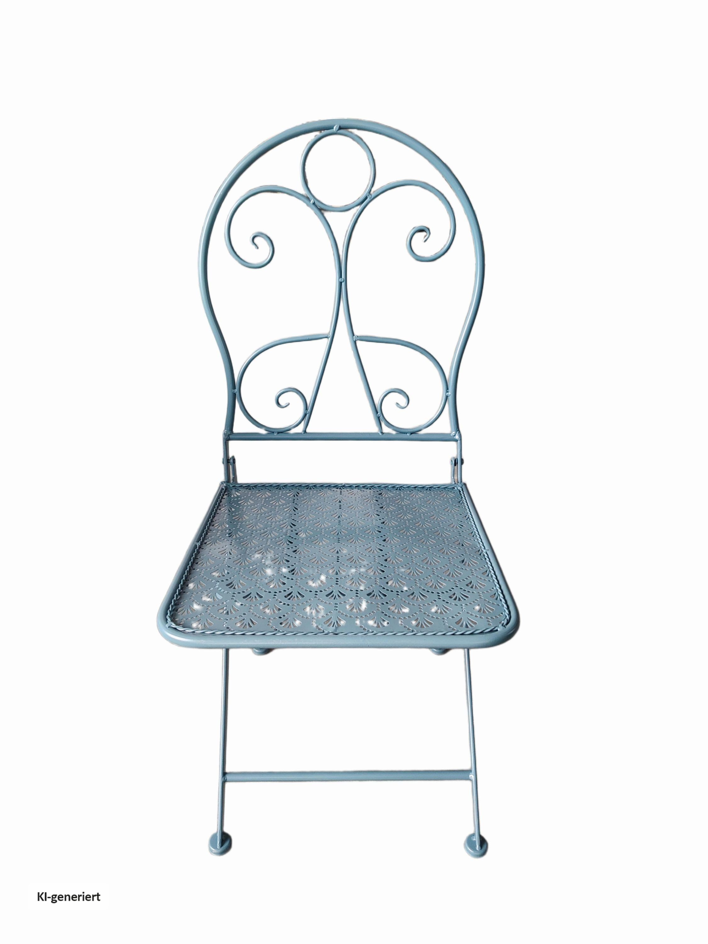 HTI-Living Gartenstuhl Gartenstuhl 2er-Set Solea Blau (Set, 2 St), Klappstühle – Bild 3 von 3
