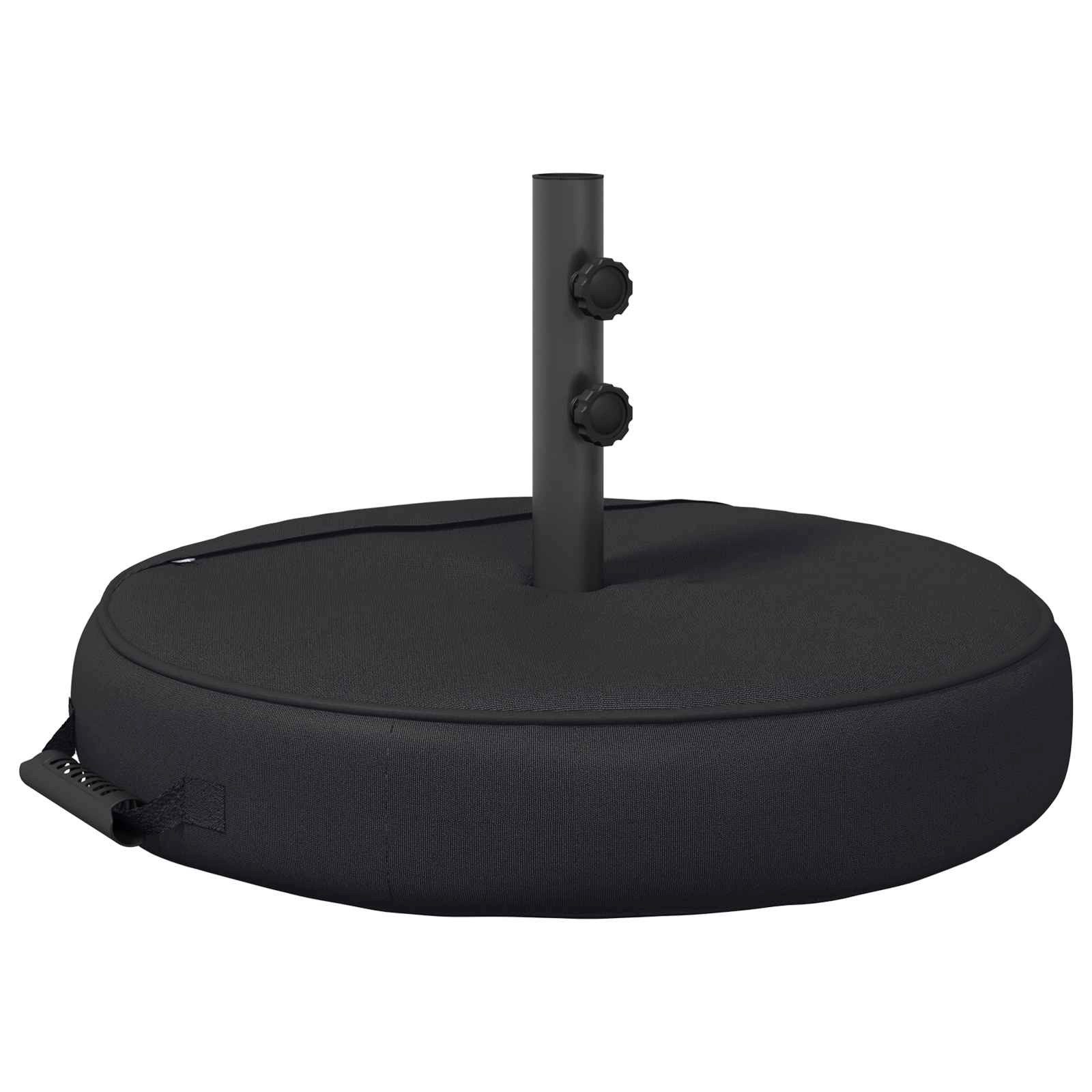 vidaXL Sonnenschirm Terrassenständer für Sonnenschirme 60 x 60 cm Stahl Schwarz