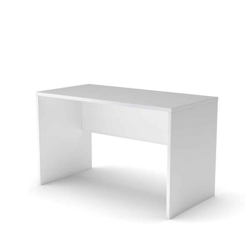 Nowy Styl Schreibtisch, E10 Schreibtisch Bürotisch Wangen-Gestell, 80cm tief, Weiß