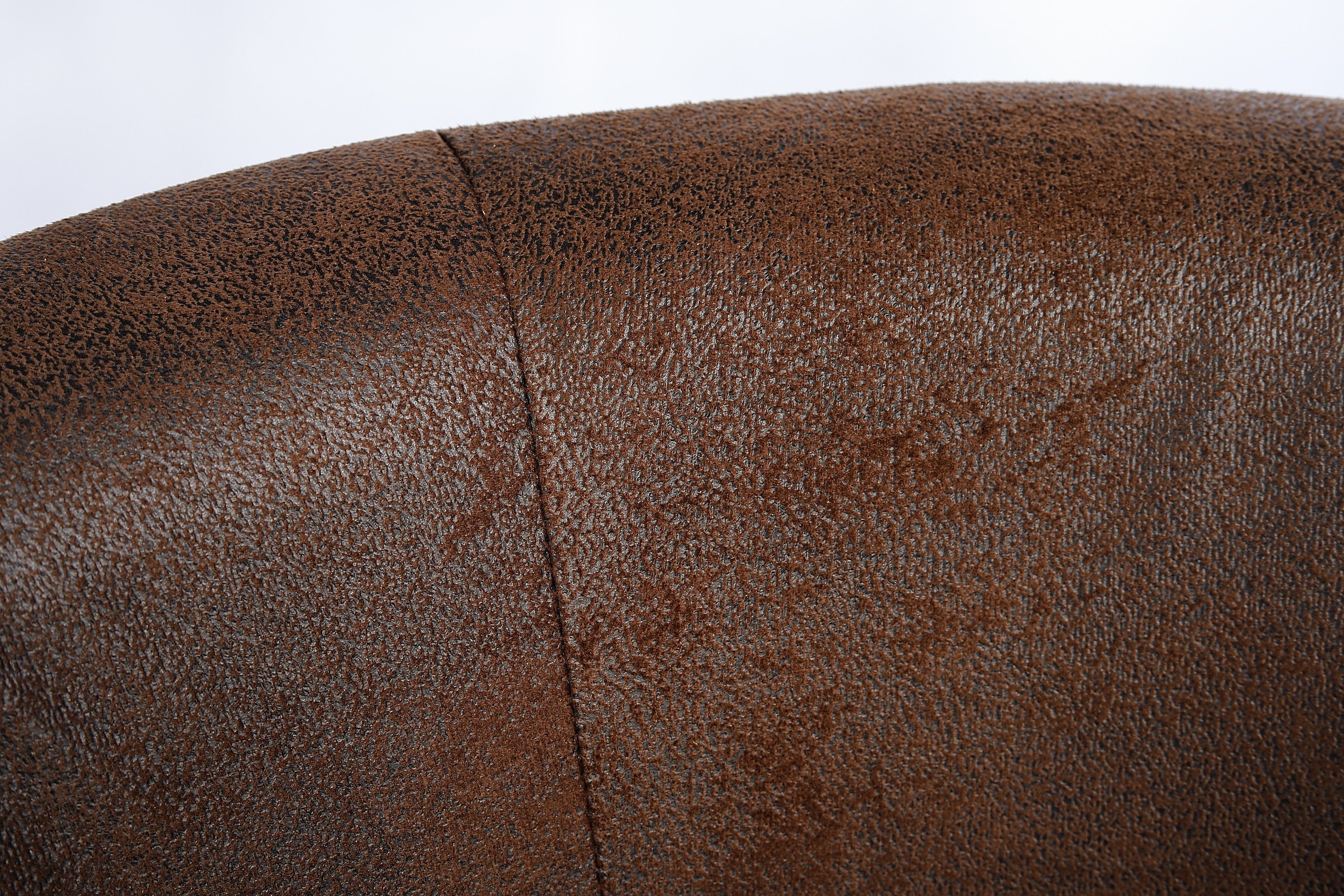 Kamil Cocktailsessel Design Sessel Clubsessel Loungesessel Farbe Antik Braun Microvelours (1 Set, 1-St., 1 Sessel), Lieferung kommt Aufgebaut