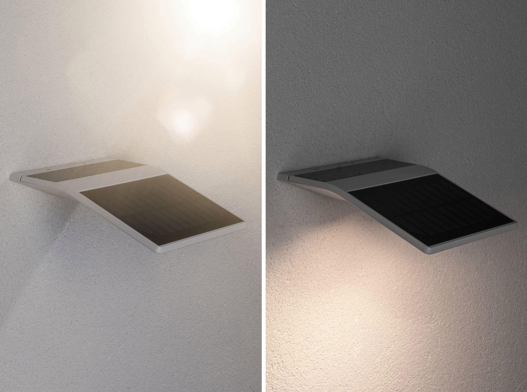 Paulmann LED AußenWandleuchte »Solar Yoko Weiß mit Bewegungsmelder