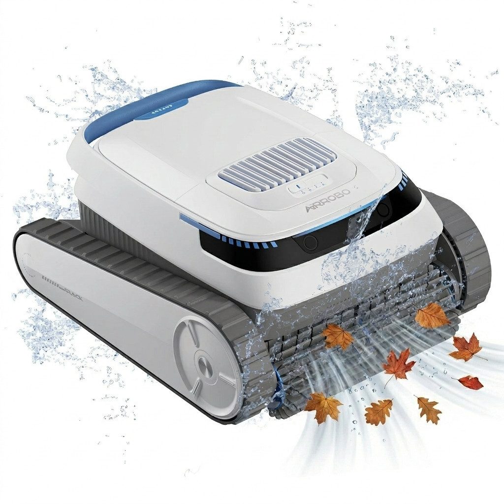 AIRROBO Poolroboter PC10 Akku-Pool-Staubsaugerroboter für Boden und Wand 120 Minuten Akku, Poolroboter wand und boden, Intelligenter Navigation, bis 170m² Pools