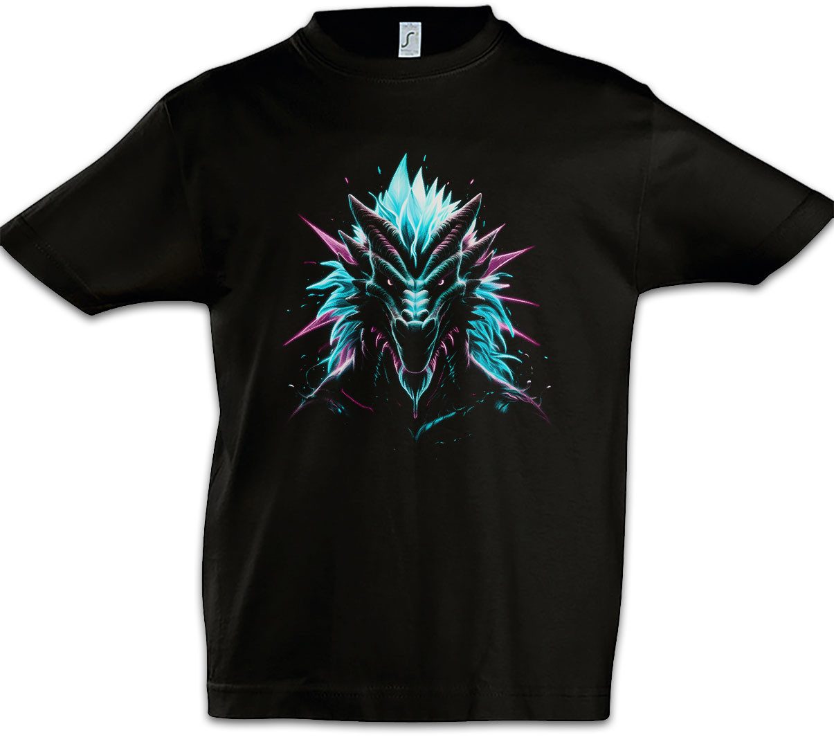 Print-Shirt Spirit Animal Dragon 1 Kinder T-Shirt Drache Drachen Asian Japan Larp