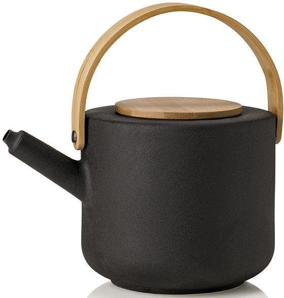 Image of Stelton Teekanne »Theo«, 1,25 l, Steinzeug mit Bambus-Deckel