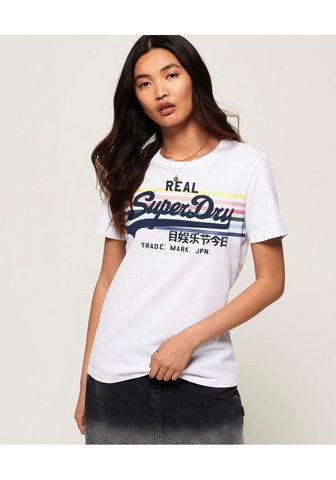 SUPERDRY Футболка »VINTAGE LOGO RAINBOW в...