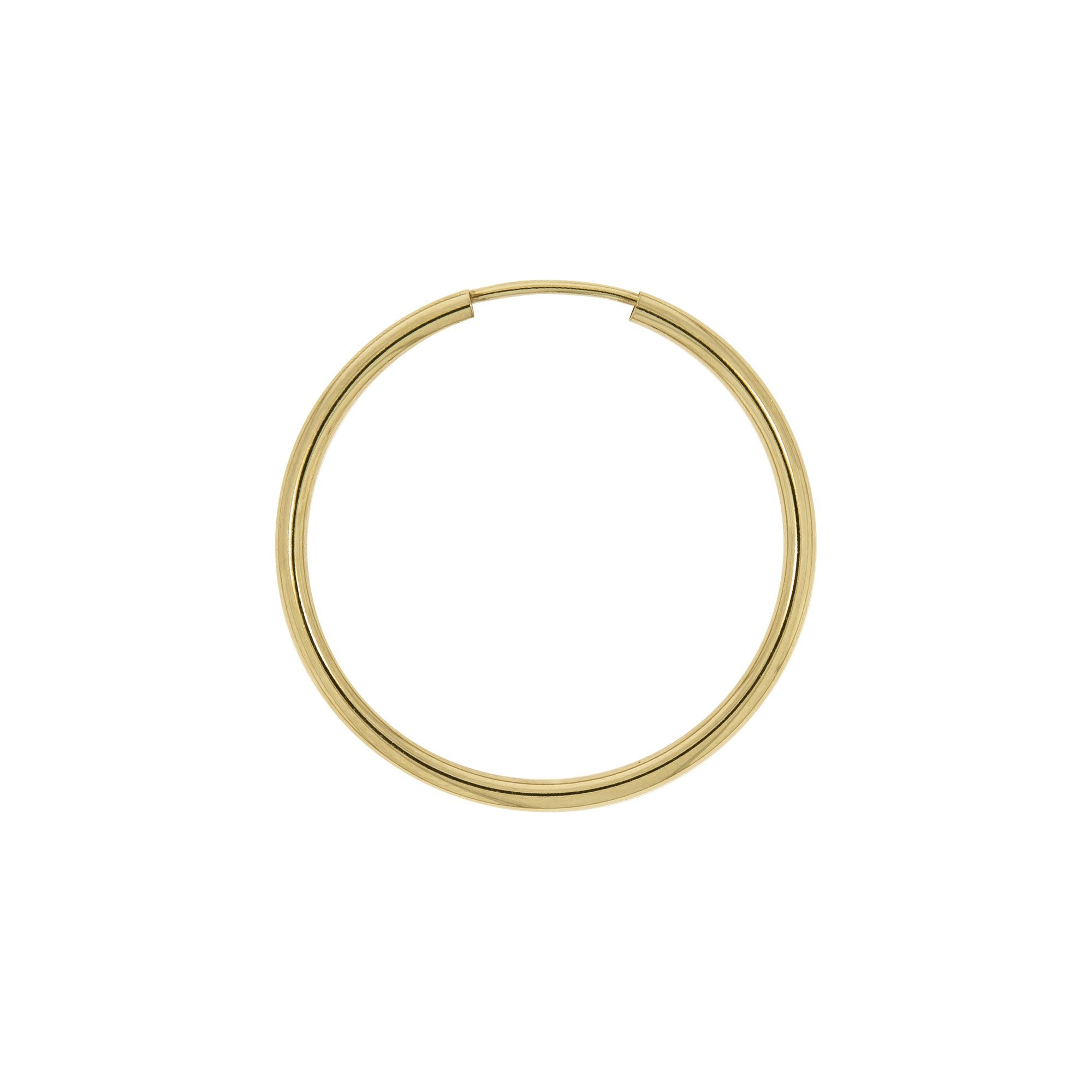 Paar Creolen 585/- Gelbgold glanz 30mm