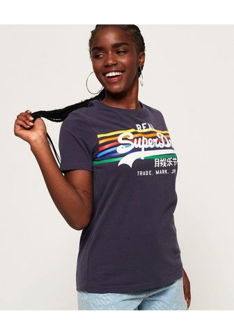 SUPERDRY Футболка »VINTAGE LOGO RAINBOW в...