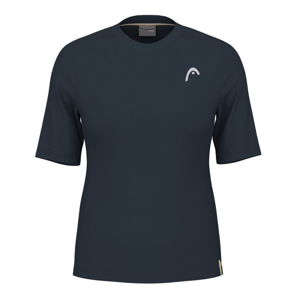 Tennisshirt Performance 2024 (Polyester-Jacquard, schnelltrocknend) navyblau Damen
