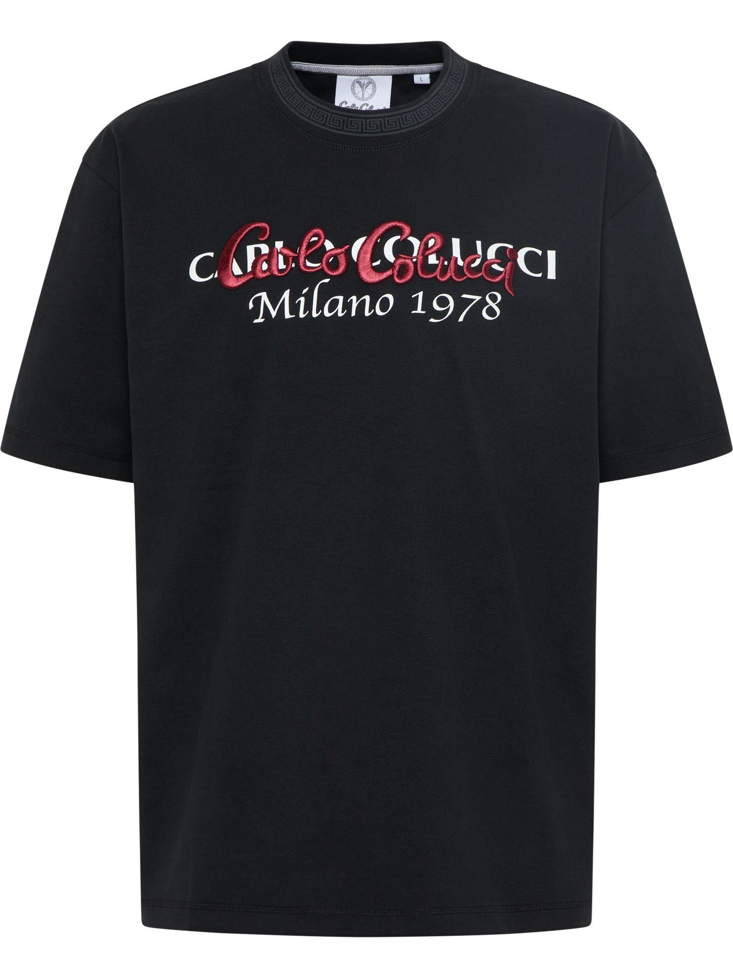 CARLO Schwarz T-Shirt De COLUCCI Stafeni