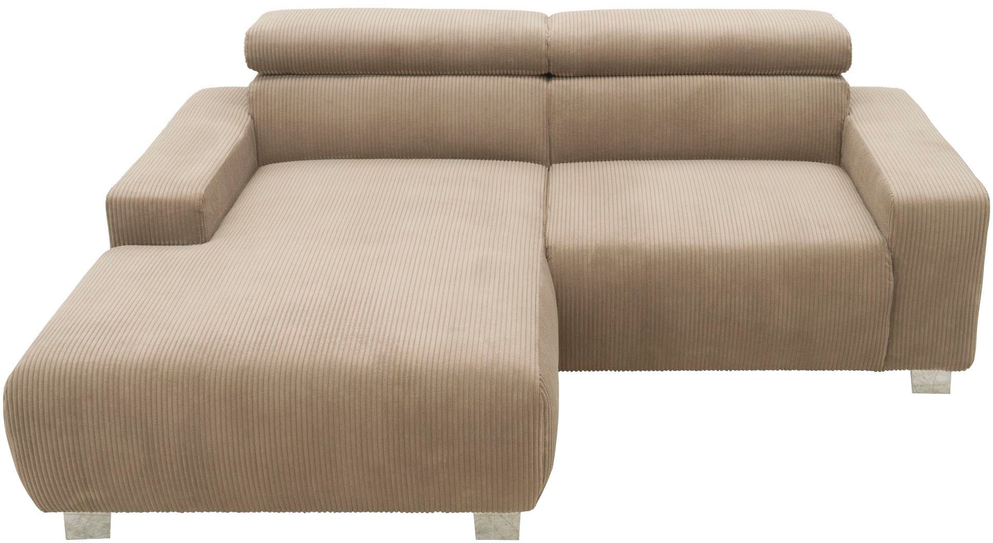 DOMO collection Ecksofa 100030 inkl. Kopfteilverstellung, guter Sitzkomfort günstig online kaufen
