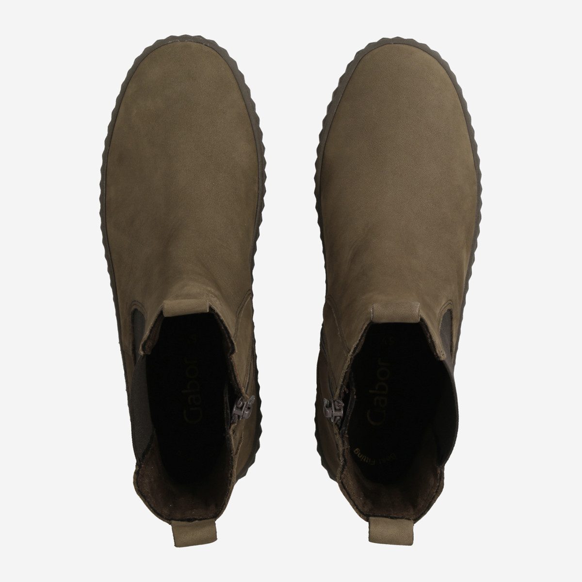 Gabor Gabor 33.712.11, Stiefeletten, Chelsea Boots, Grau, Damen Stiefelette