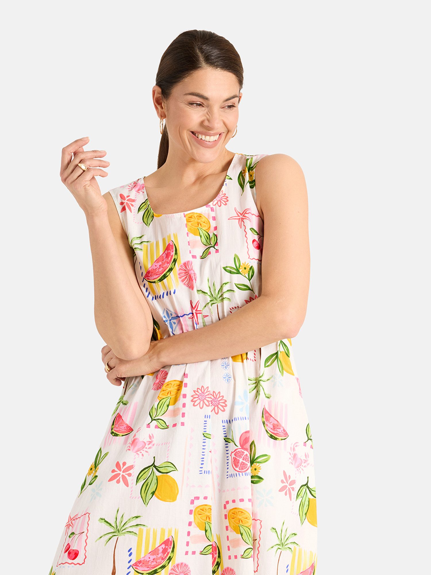 Lieblingsstück Sommerkleid RosaleaL in Midi-Länge, Allover-Print