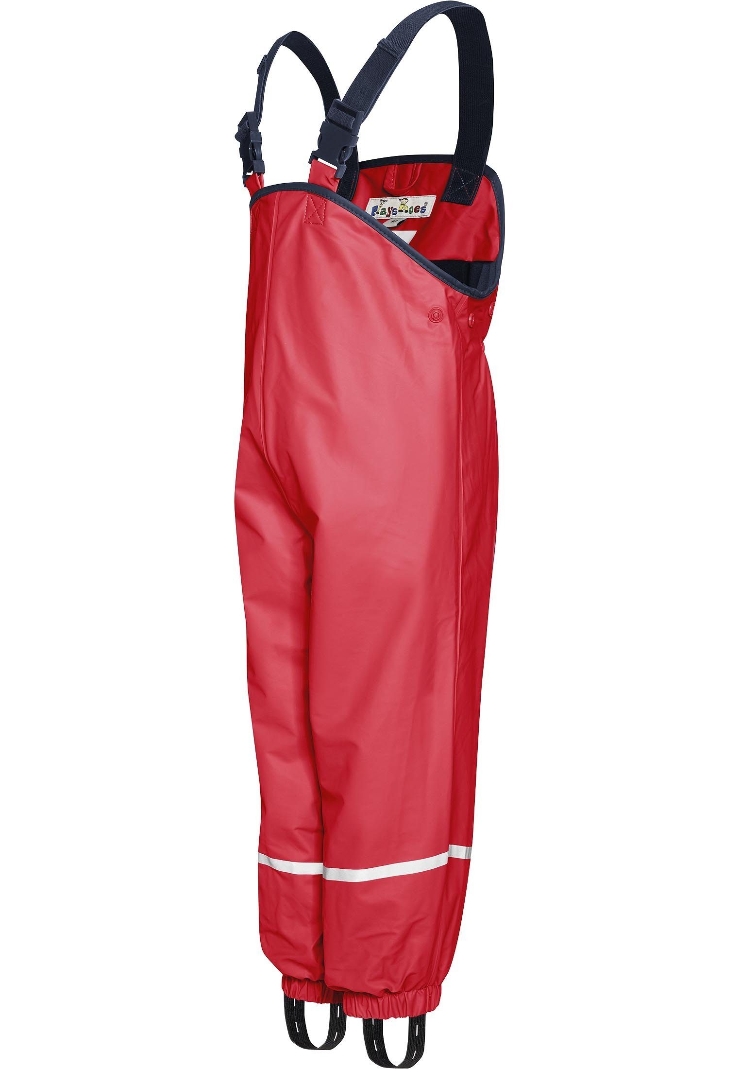 Playshoes Regenhose Fleece-Trägerhose gefüttert