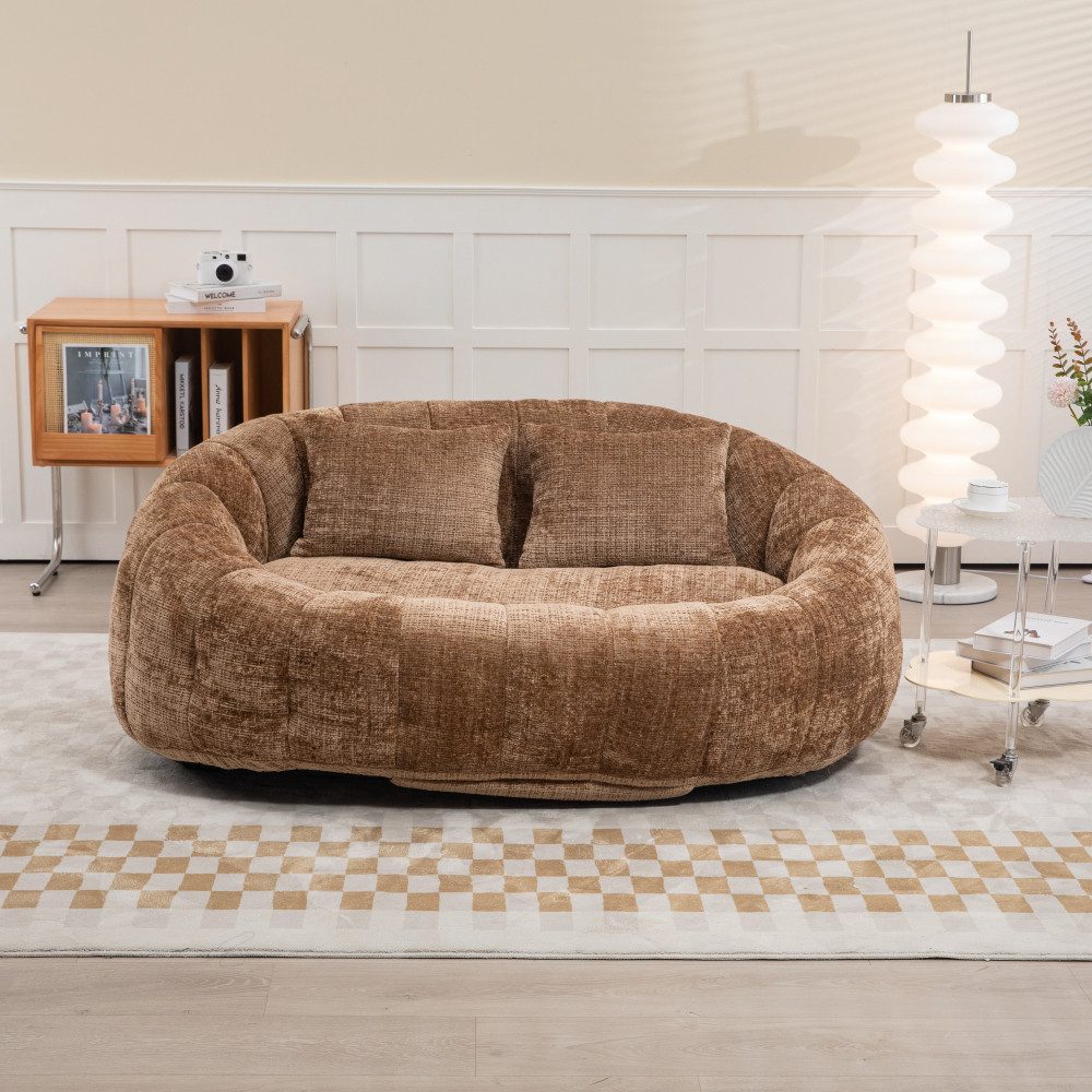 BBWL Sofa Bean Bag Sofa Lazy aus Chenille mit hohem Rücken, Soft Lounge Sitzsack für Erwachsene und Kinder
