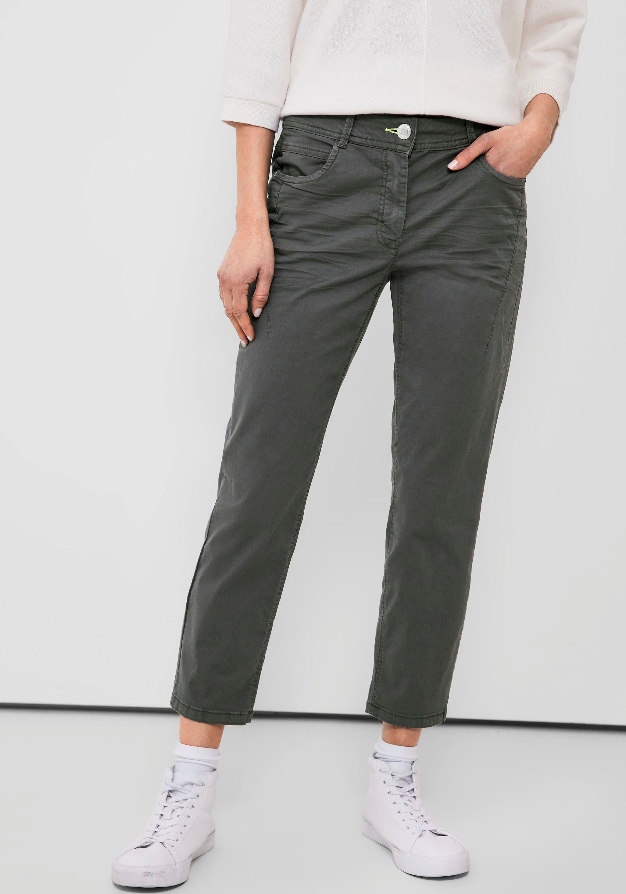 Cecil 7/8-Hose Style Scarlett in Loose Fit Passform easy khaki