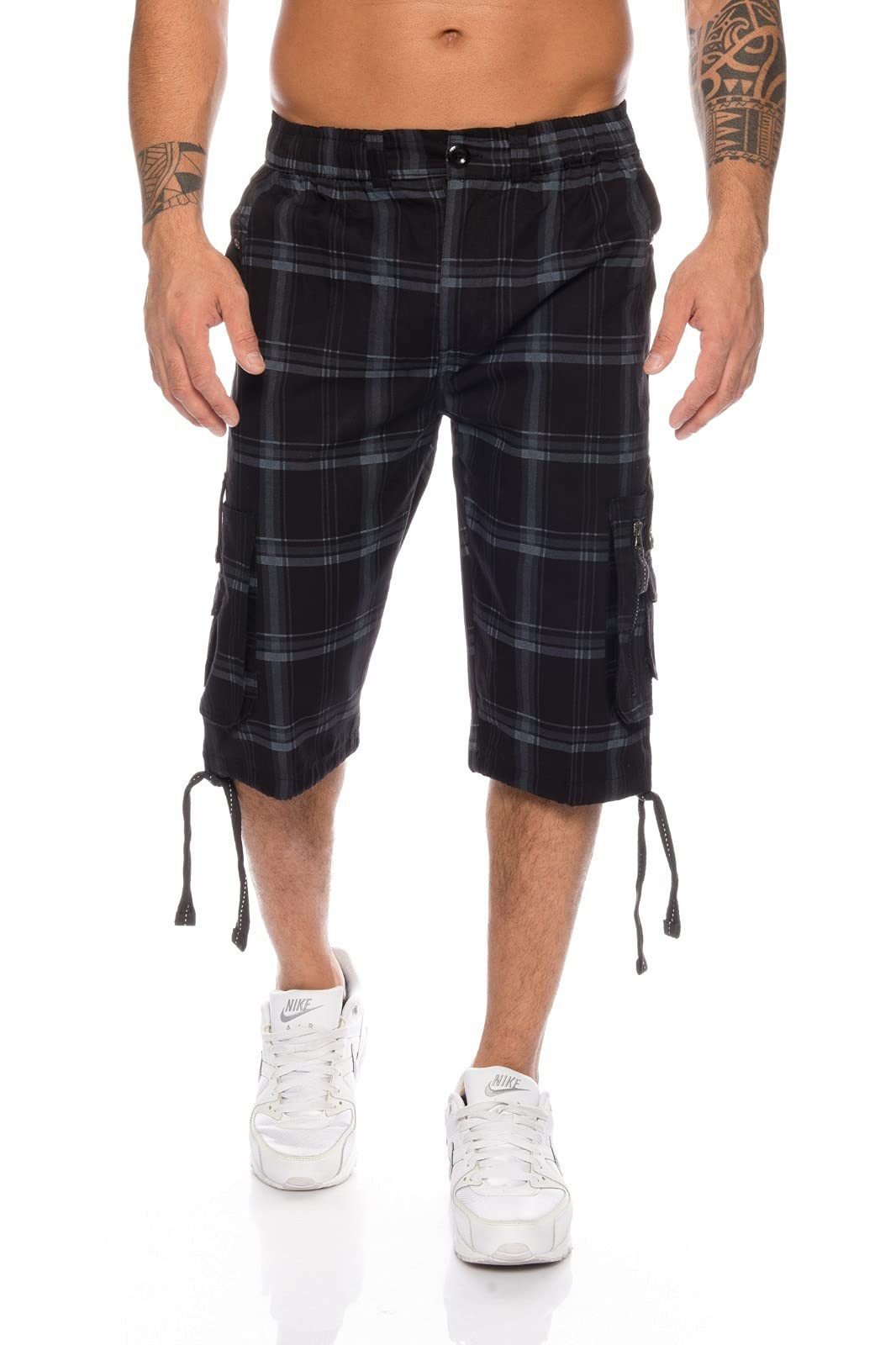Kendindza Cargoshorts 3/4 Bermuda Shorts Herren, Kurze Hose Herren, Cargobe günstig online kaufen