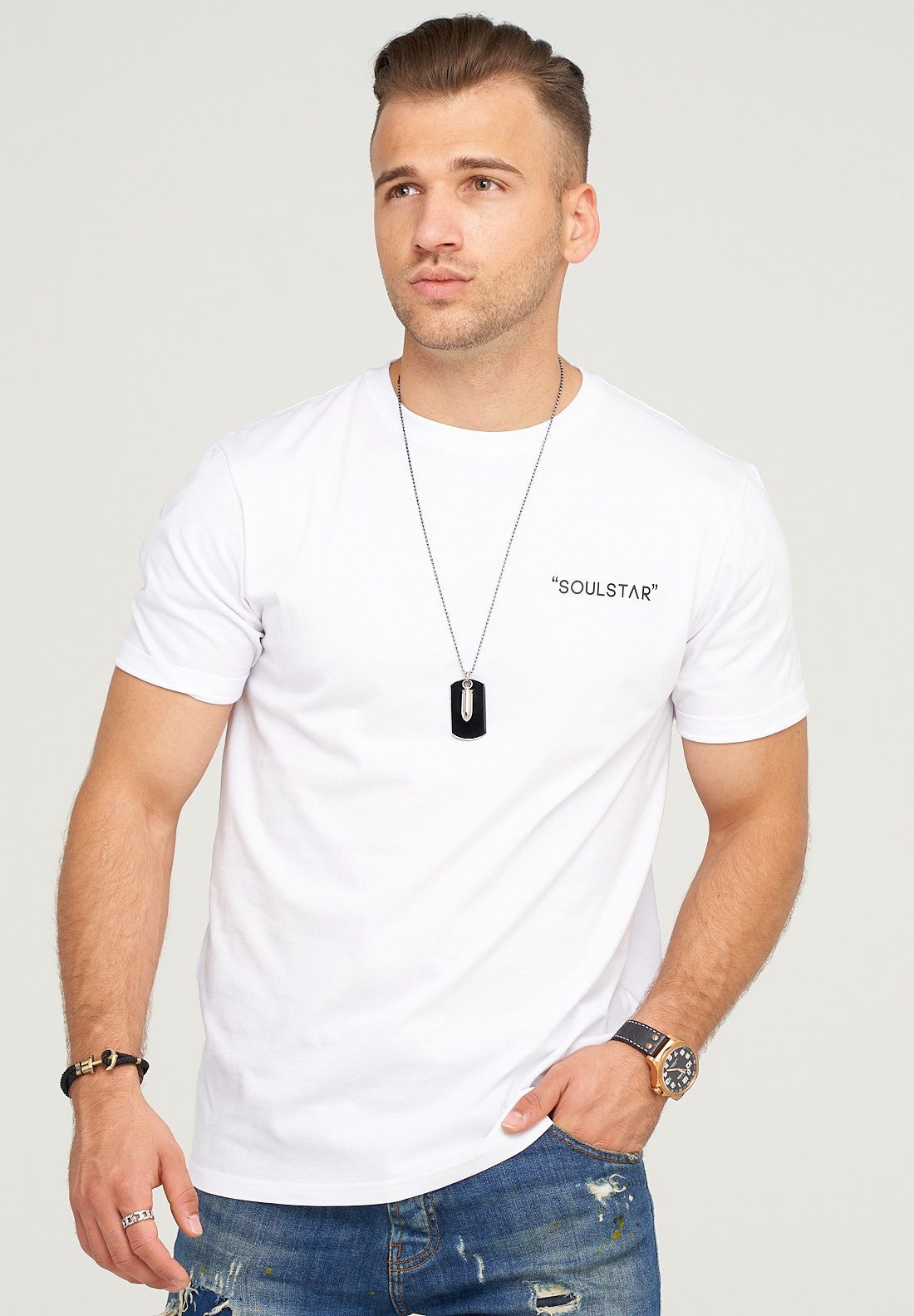 SOULSTAR T-Shirt KINGSTON mit Logoprint