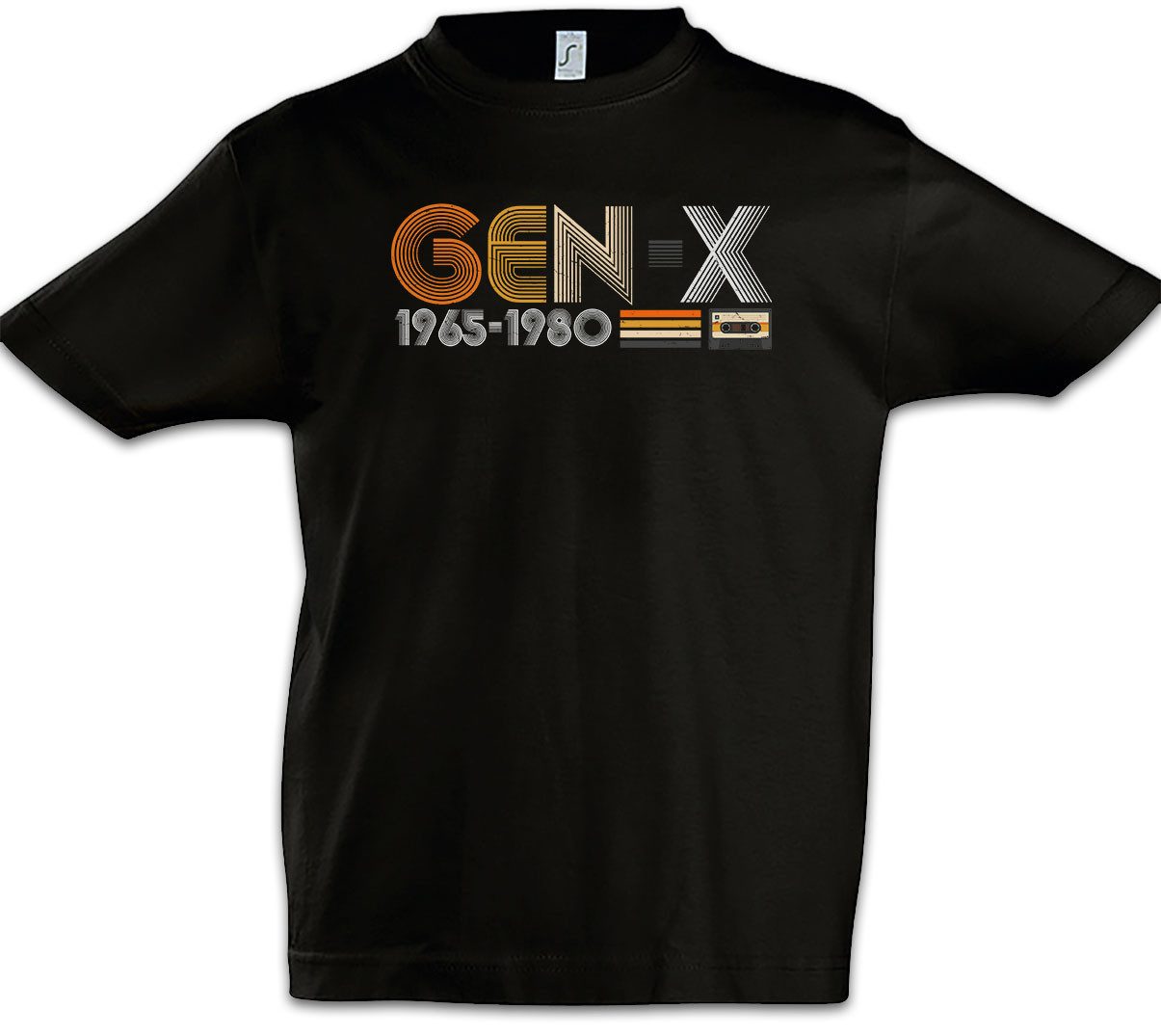 Print-Shirt Gen-X Kinder T-Shirt Generation X Retro Vintage MC VHS 70s 80s Tape