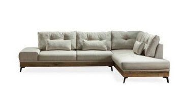 JVmoebel Ecksofa Modernes Weißes Ecksofa L-Form Couch Polster Wohnlandschaft Neu, Made in Europe