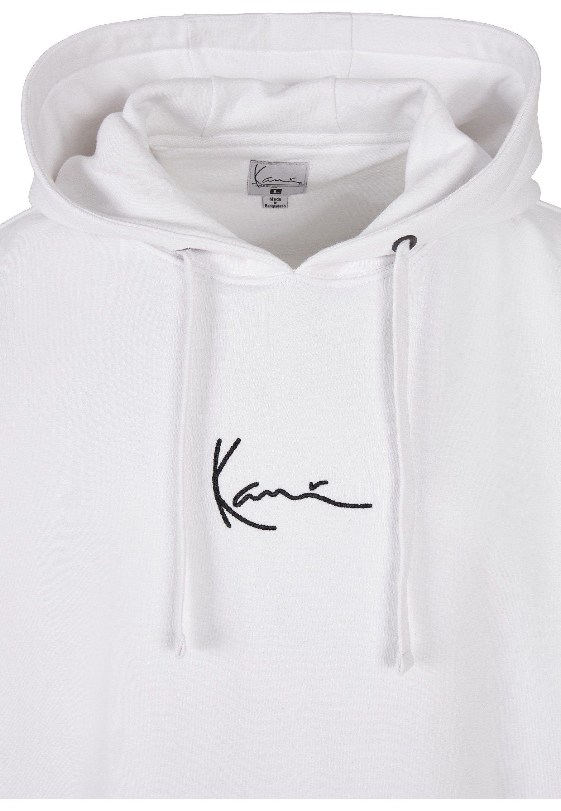 Karl Kani Sweatshirt Karl Kani Herren KKMQ12005 SMALL SIGNATURE HOODY WHT (1-tlg)