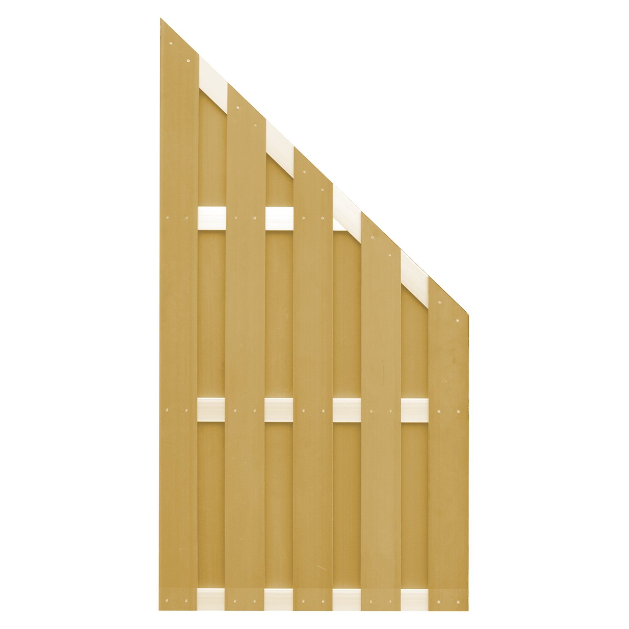 Tetzner & Jentzsch Gartenzaun JINAN-Serie sand / WPC Sichtschutzzaun