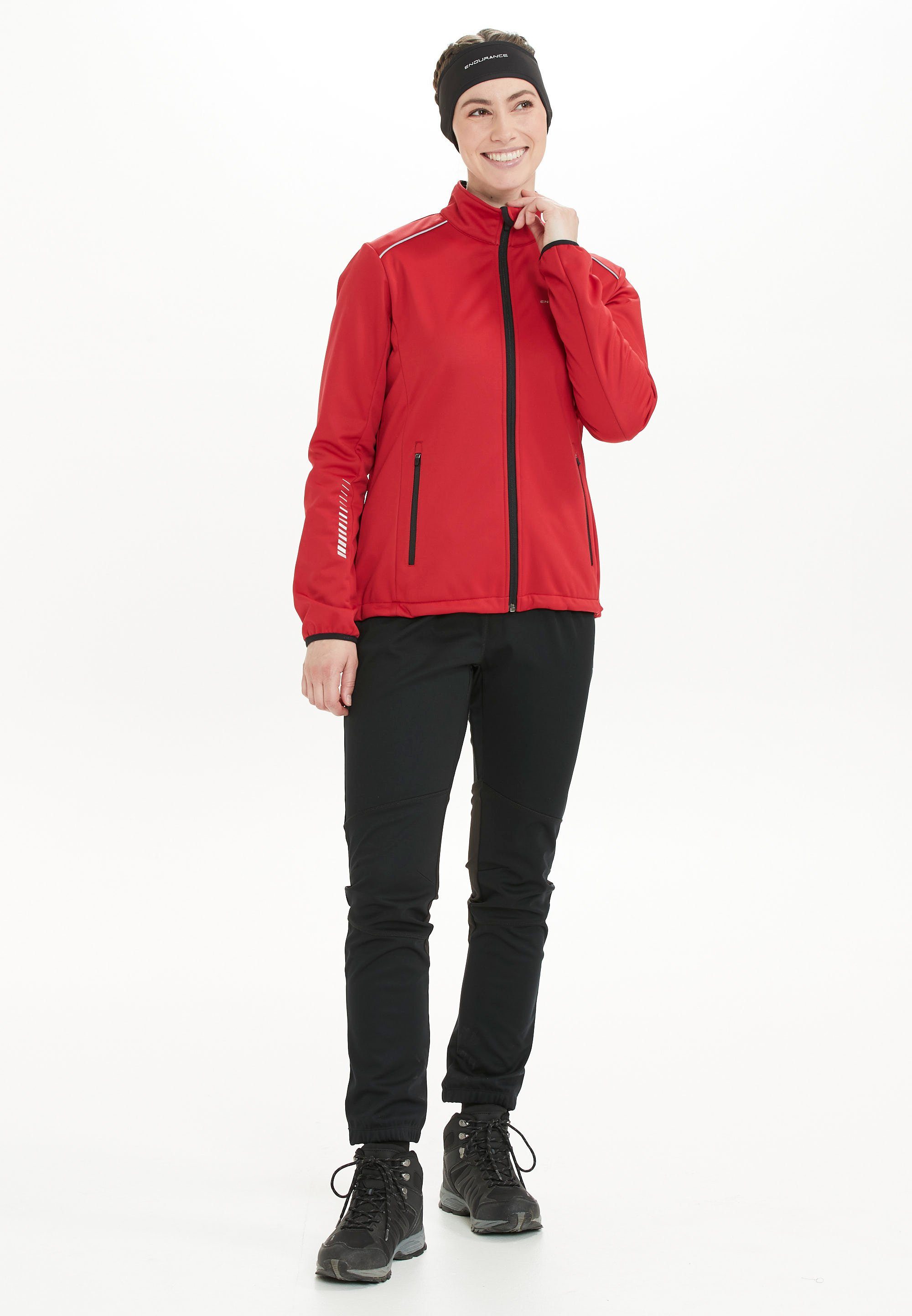 Zora ENDURANCE winddichter und mit rot wasser- Funktion Softshelljacke